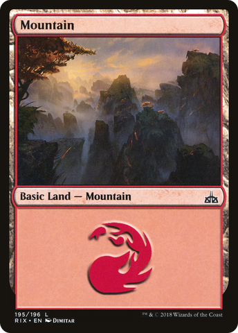 {B}[RIX 195] Mountain (195) [Rivals of Ixalan]
