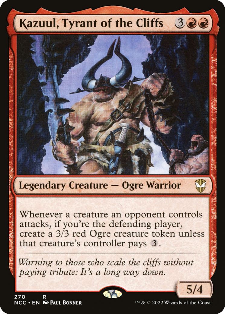 {R} Kazuul, Tyrant of the Cliffs [Streets of New Capenna Commander][NCC 270]