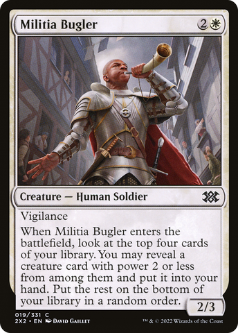 {C} Militia Bugler [Double Masters 2022][2X2 019]