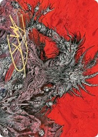 {A} Varragoth, Bloodsky Sire Art Card (Gold-Stamped Signature) [Kaldheim Art Series][GS AKHM 078]