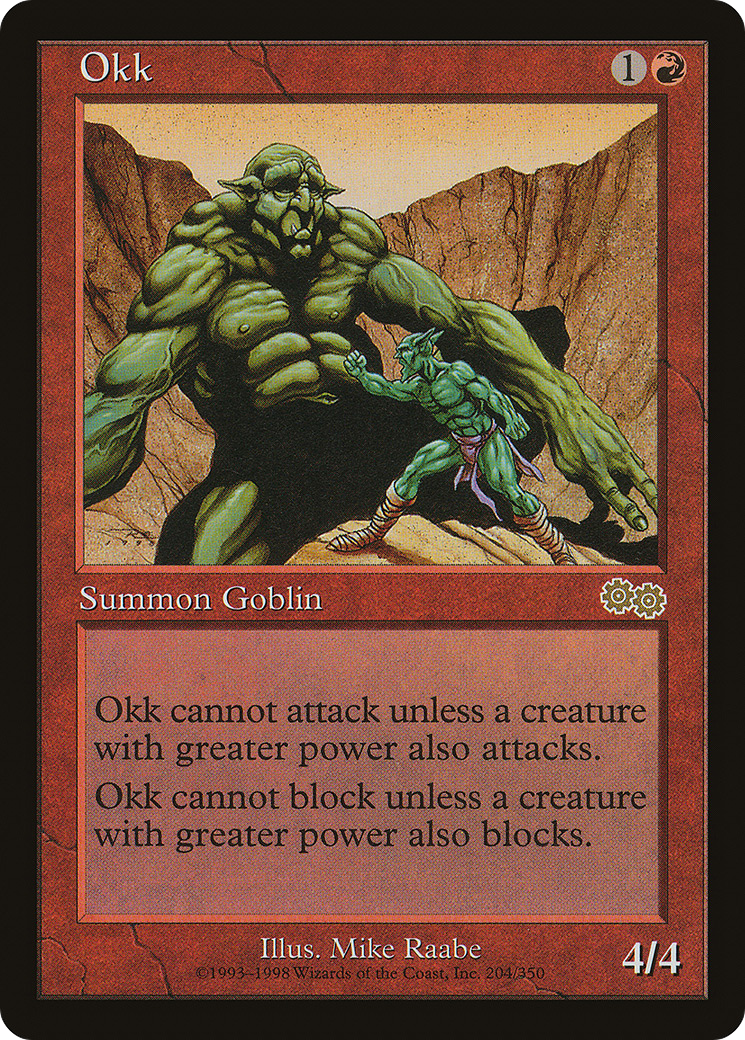 {R} Okk [Urza's Saga][USG 204]