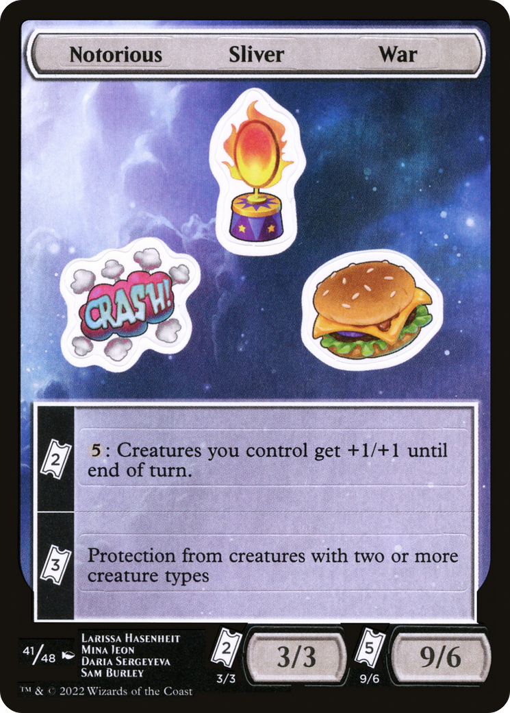 {C} Notorious Sliver War [Unfinity Stickers][SUNF 041]
