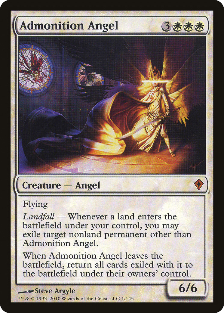 {R} Admonition Angel [Worldwake][WWK 001] - Misty Mountain Games