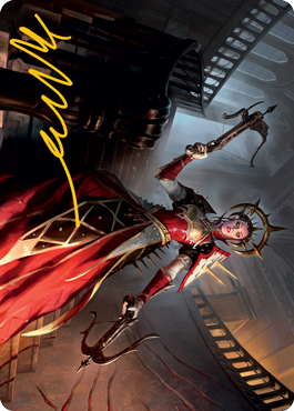 {A} Bloodthirsty Adversary Art Card (Gold-Stamped Signature) [Innistrad: Midnight Hunt Art Series][GS AMID 041]