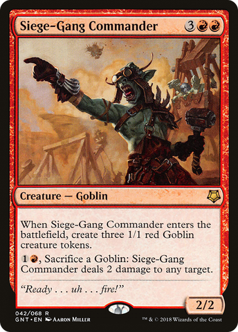 {R} Siege-Gang Commander [Game Night 2018][GNT 042]