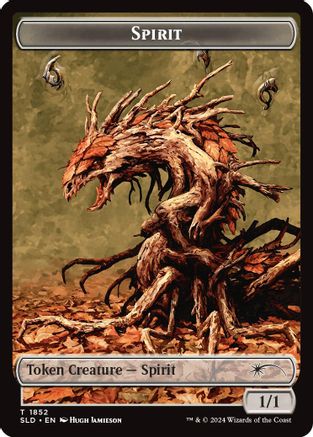 {C} Spirit (SLD) // Shapeshifter (KHM) Double-sided Token [Secret Lair Drop Series] [SLD 1852 // 8]
