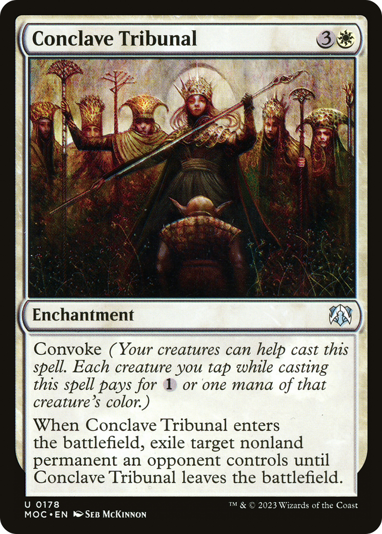 {C} Conclave Tribunal [March of the Machine Commander][MOC 178]