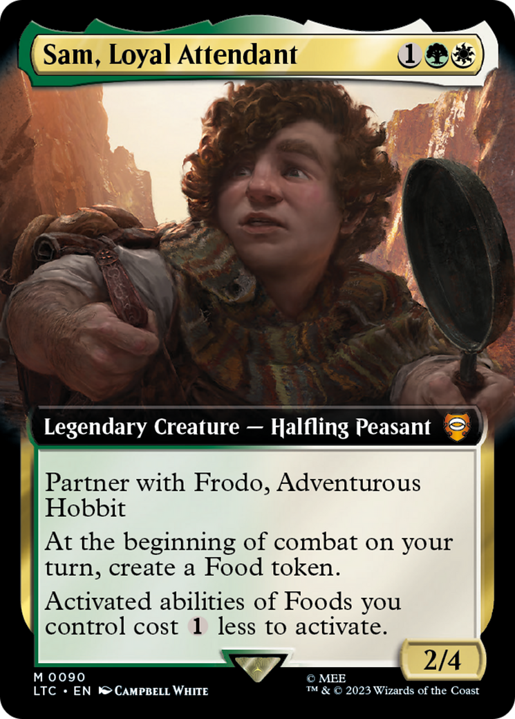 {R} Sam, Loyal Attendant (Extended Art) [The Lord of the Rings: Tales of Middle-Earth Commander][LTC 090]