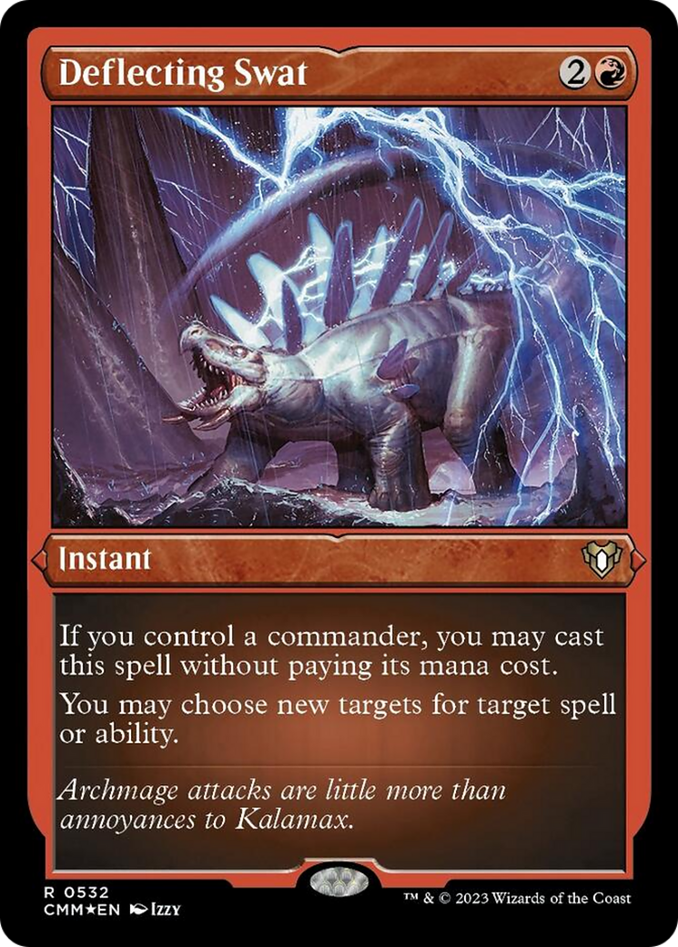 {R} Deflecting Swat (Foil Etched) [Commander Masters][CMM 532]