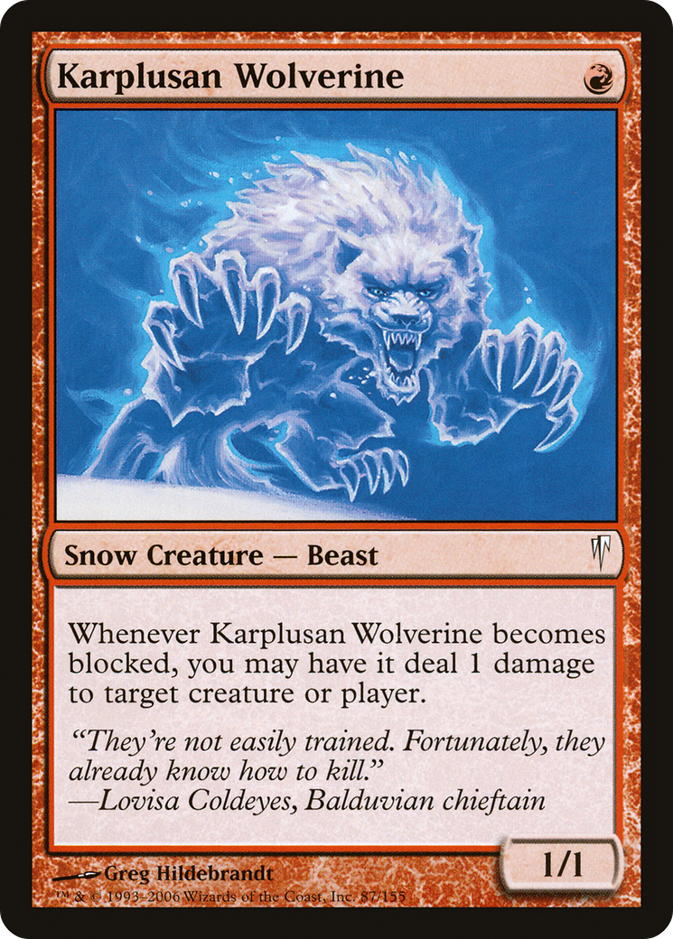 {C} Karplusan Wolverine [Coldsnap][CSP 087]