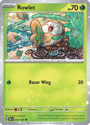 [PKM] Rowlet (013/197) (Cosmos Holo) [Miscellaneous Cards]