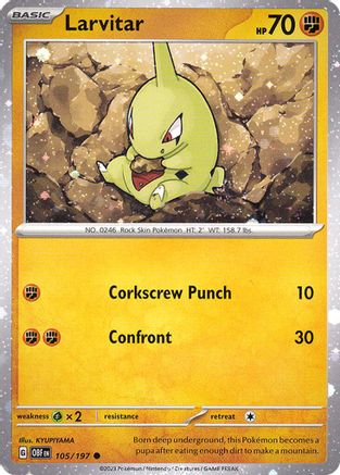 [PKM] Larvitar (105/197) (Cosmos Holo) [Miscellaneous Cards]