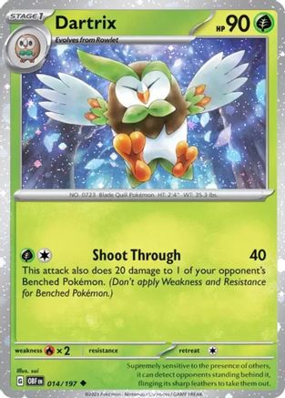 [PKM] Dartrix (014/197) (Cosmos Holo) [Miscellaneous Cards]