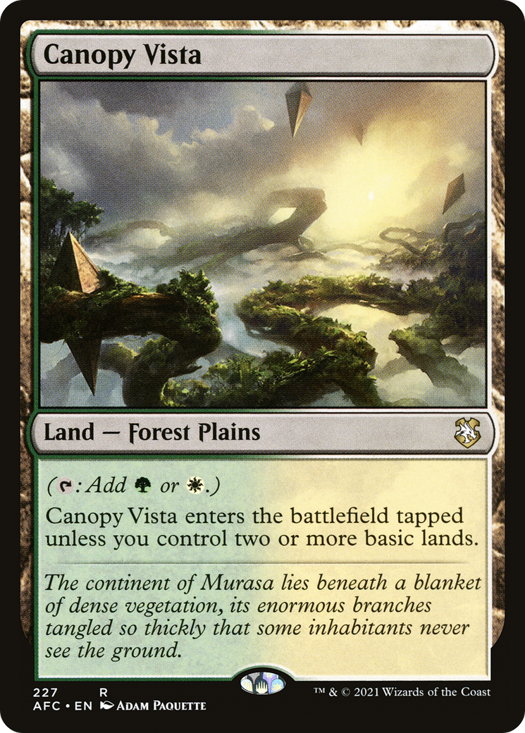 {R} Canopy Vista [Dungeons & Dragons: Adventures in the Forgotten Realms Commander][AFC 227]