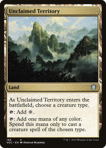 {C} Unclaimed Territory [Innistrad: Crimson Vow Commander][VOC 188]