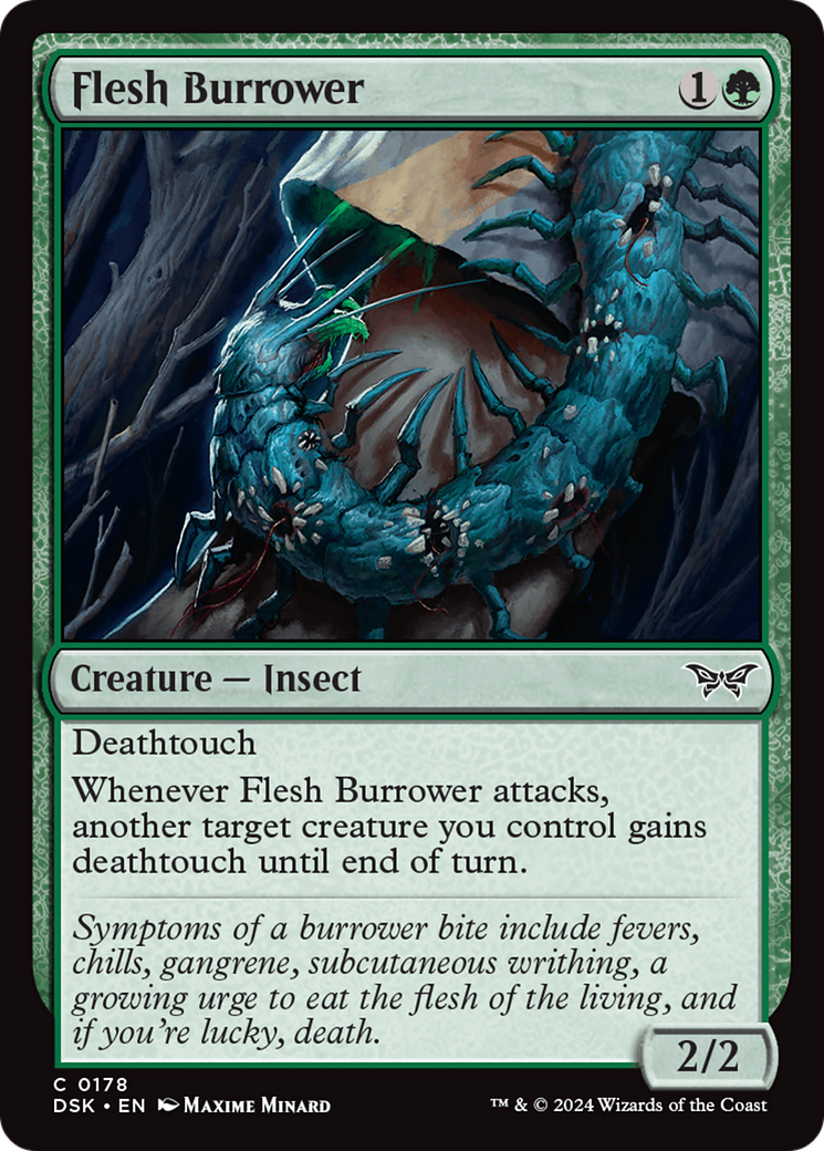 {@C} Flesh Burrower [Duskmourn: House of Horror][DSK 178]