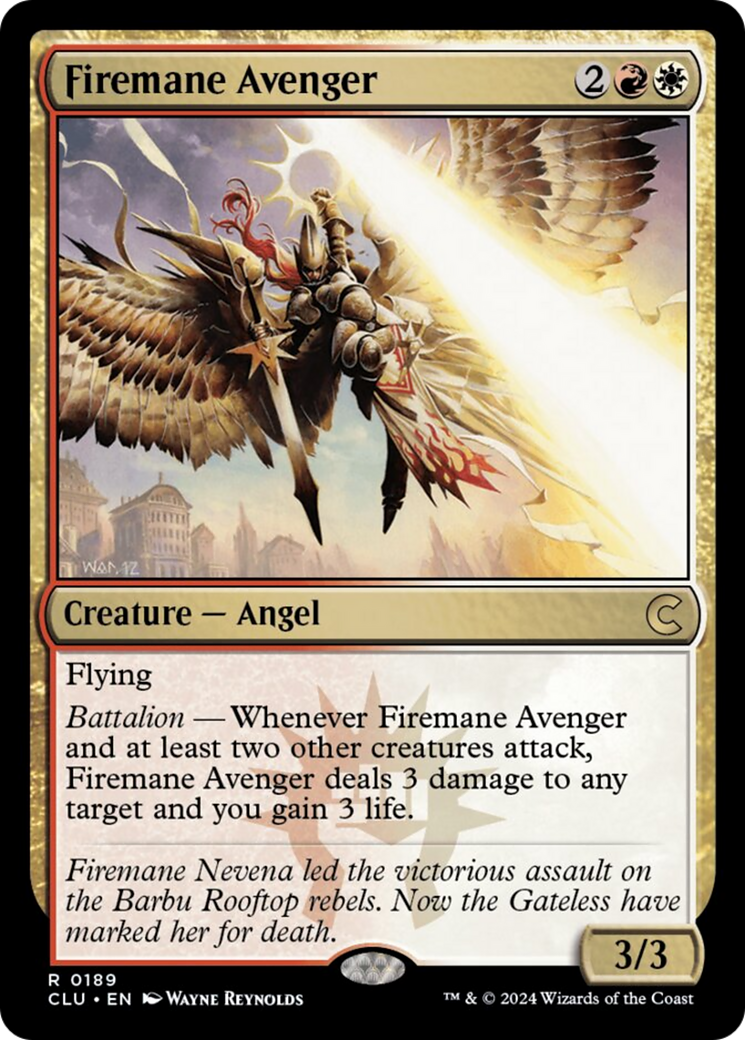 {R} Firemane Avenger [Ravnica: Clue Edition][CLU 189]
