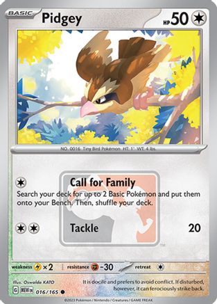 [PKM] Pidgey (016/165) [League & Championship Cards]