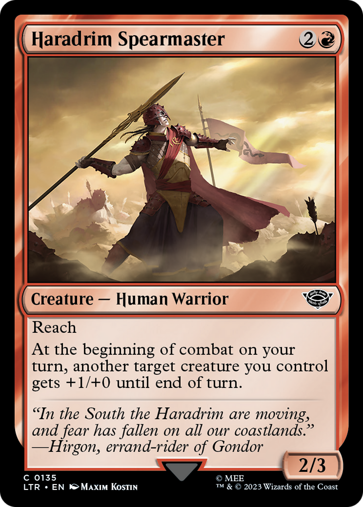 {C} Haradrim Spearmaster [The Lord of the Rings: Tales of Middle-Earth][LTR 135]