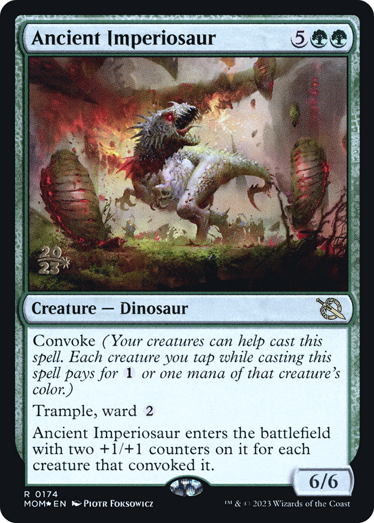 {R} Ancient Imperiosaur [March of the Machine Prerelease Promos][PR MOM 174]