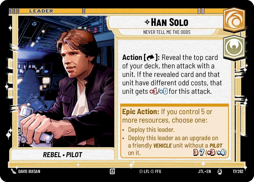 {SW-LD}Han Solo - Never Tell Me the Odds (017/257) [Jump to Lightspeed]
