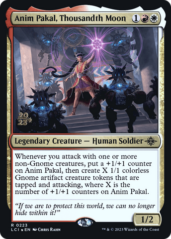 {@R} Anim Pakal, Thousandth Moon [The Lost Caverns of Ixalan Prerelease Cards][PR LCI 223]