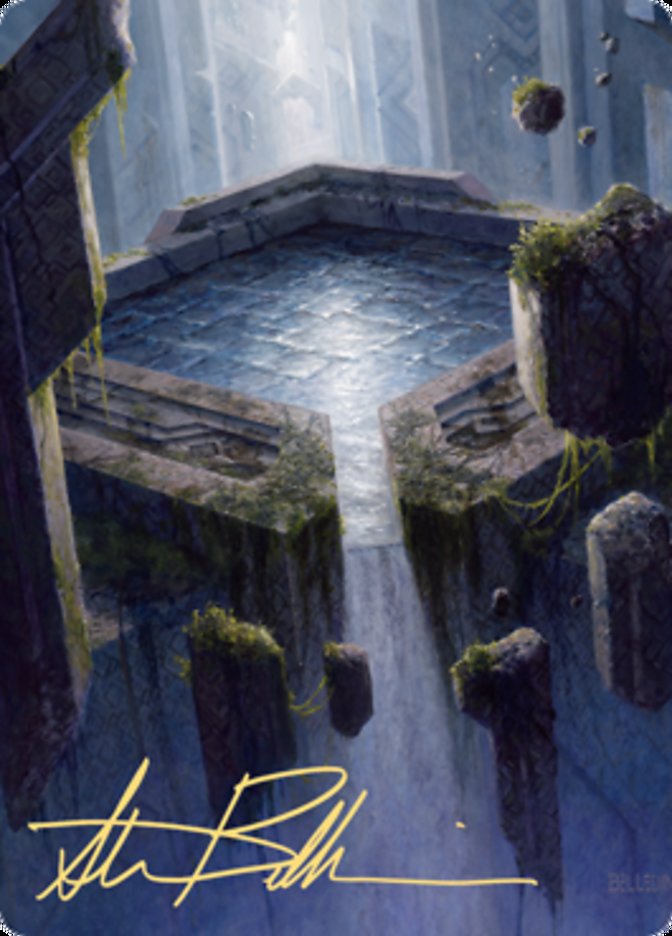 {A} Morphic Pool Art Card (Gold-Stamped Signature) [Zendikar Rising Art Series][AZNR 032]