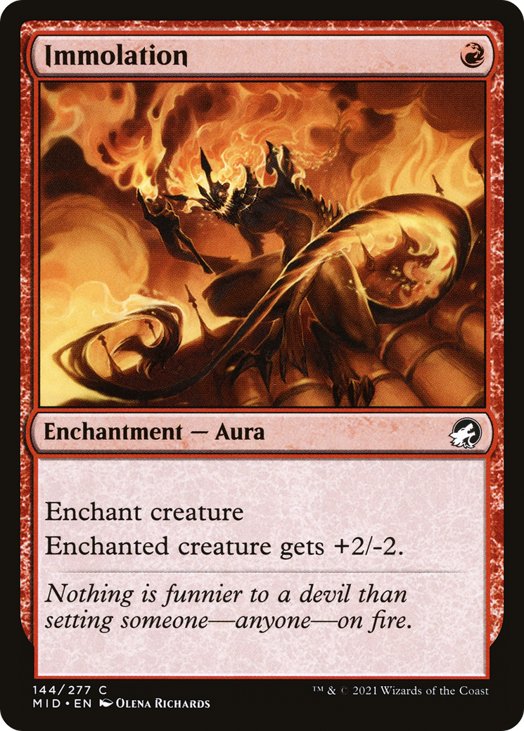 {C} Immolation [Innistrad: Midnight Hunt][MID 144]