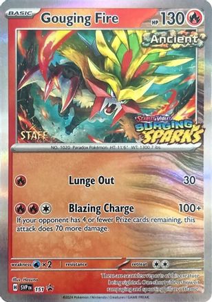 [PKM] Gouging Fire (151) (Staff) [Scarlet & Violet: Black Star Promos]
