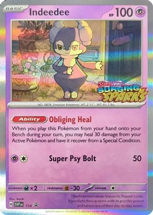 [PKM] Indeedee (Staff) (154) Holofoil [SV Scarlet & Violet Promo Cards]