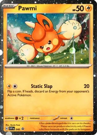 [PKM] Pawmi (040) (Cosmos Holo) [Scarlet & Violet: Black Star Promos]
