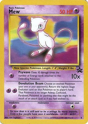 [PKM] Mew (8) (Glossy Finish) [Wizards of the Coast: Black Star Promos]