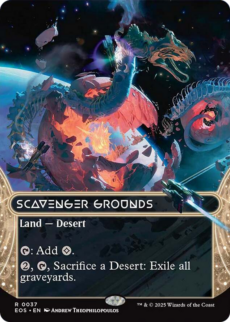 {@@ EOC R} Scavenger Grounds (0037) (Borderless) [Edge of Eternities: Stellar Sights] [EOS 037]