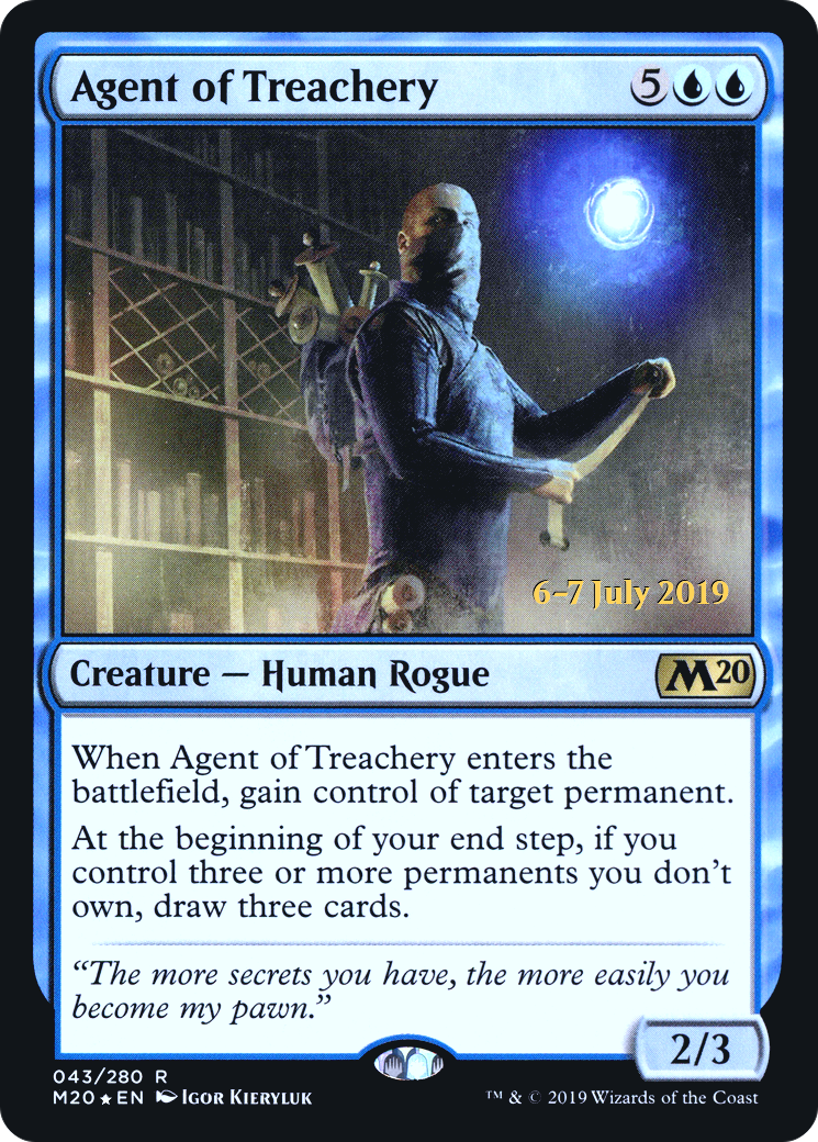 {R} Agent of Treachery [Core Set 2020 Prerelease Promos][PR M20 043]