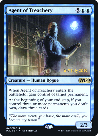 {R} Agent of Treachery [Core Set 2020 Prerelease Promos][PR M20 043]