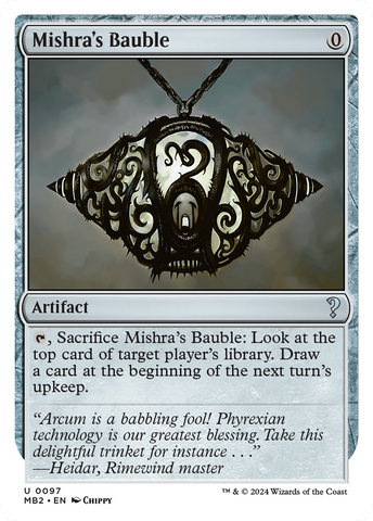 {C} Mishra's Bauble (White Border) [Mystery Booster 2][MB2 097]