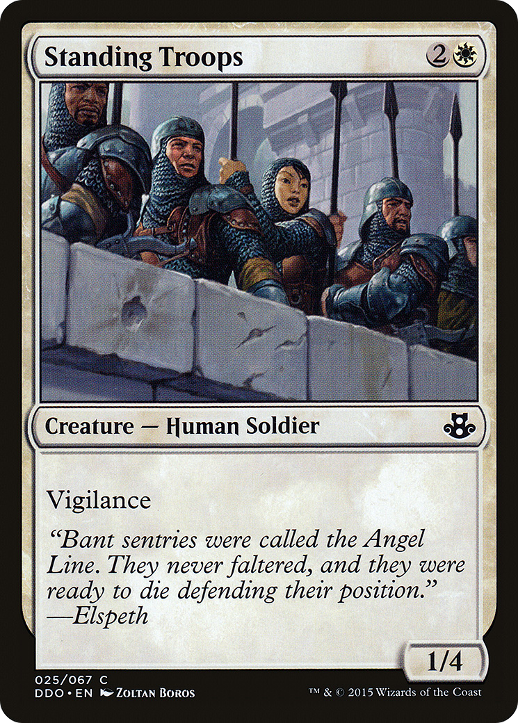 {C} Standing Troops [Duel Decks: Elspeth vs. Kiora][DDO 025]