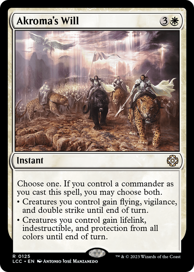 {R} Akroma's Will [The Lost Caverns of Ixalan Commander][LCC 125]