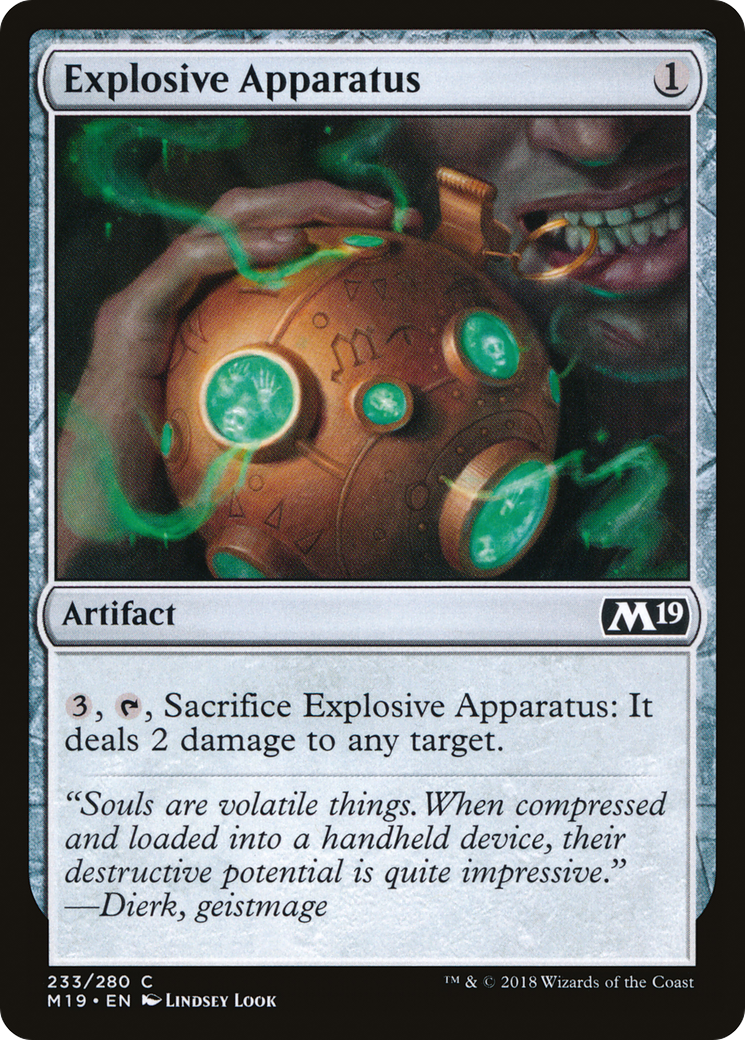{C} Explosive Apparatus [Core Set 2019][M19 233]