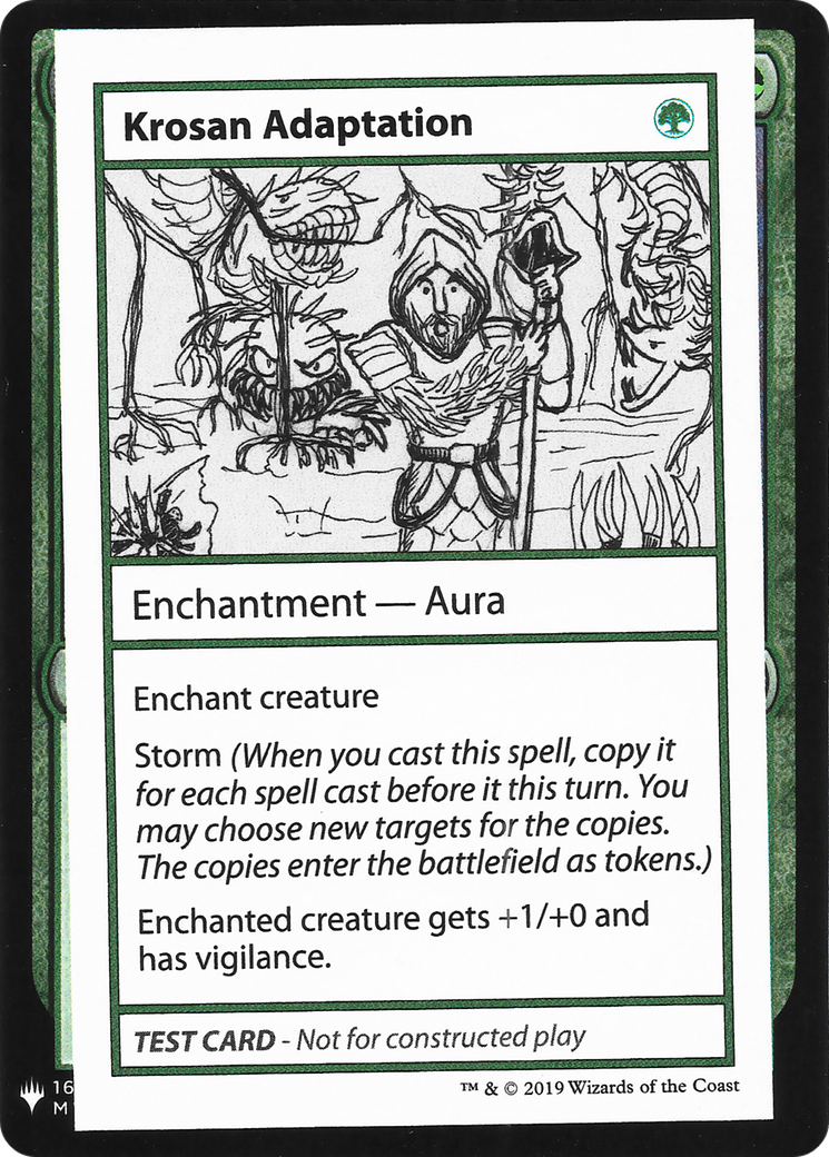 {R} Krosan Adaptation [Mystery Booster Playtest Cards][CON CMB1 080]