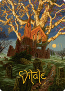 {A} Abundant Growth Art Card (Gold-Stamped Signature) [Innistrad Remastered Art Series][GS AINR 013]