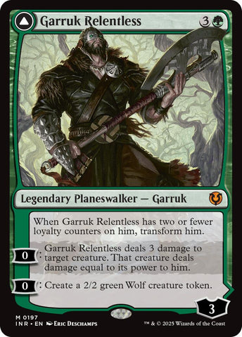 {R} Garruk Relentless // Garruk, the Veil-Cursed [Innistrad Remastered][INR 197]