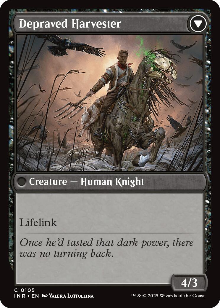 {C} Desperate Farmer // Depraved Harvester [Innistrad Remastered][INR 105]