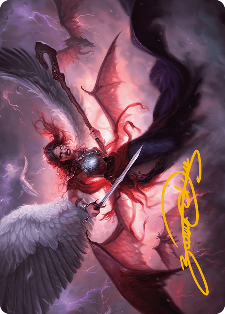{A} Kaalia of the Vast Art Card (Gold-Stamped Signature) [Modern Horizons 3 Art Series][GS AMH3 022]