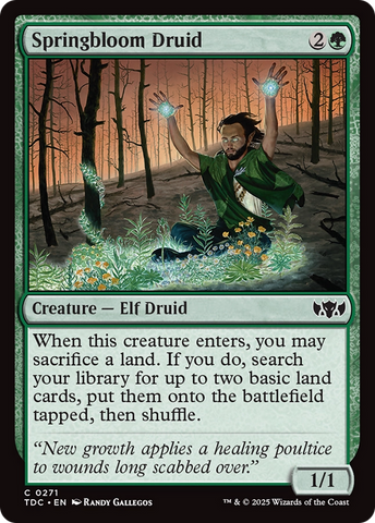{C} Springbloom Druid [Tarkir: Dragonstorm Commander][TDC 271]