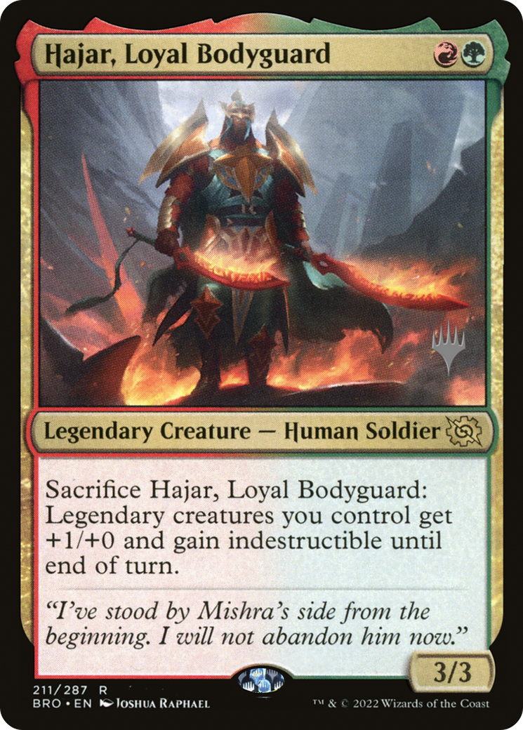 {R} Hajar, Loyal Bodyguard [The Brothers' War: Promo Pack][PP BRO 211]