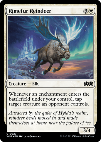 {@C} Rimefur Reindeer [Wilds of Eldraine][WOE 027]