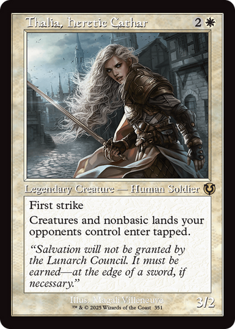 {R} Thalia, Heretic Cathar (Retro Frame) [Innistrad Remastered][INR 351]