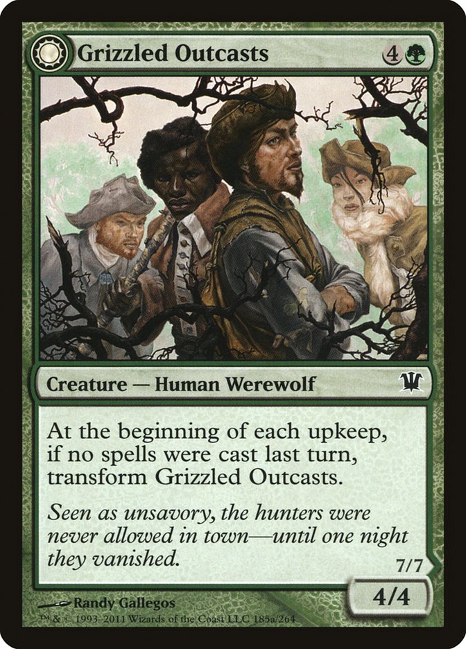 {C} Grizzled Outcasts // Krallenhorde Wantons [Innistrad][ISD 185] - Misty Mountain Games