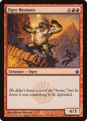 {C} Ogre Resister [Mirrodin Besieged][MBS 072]